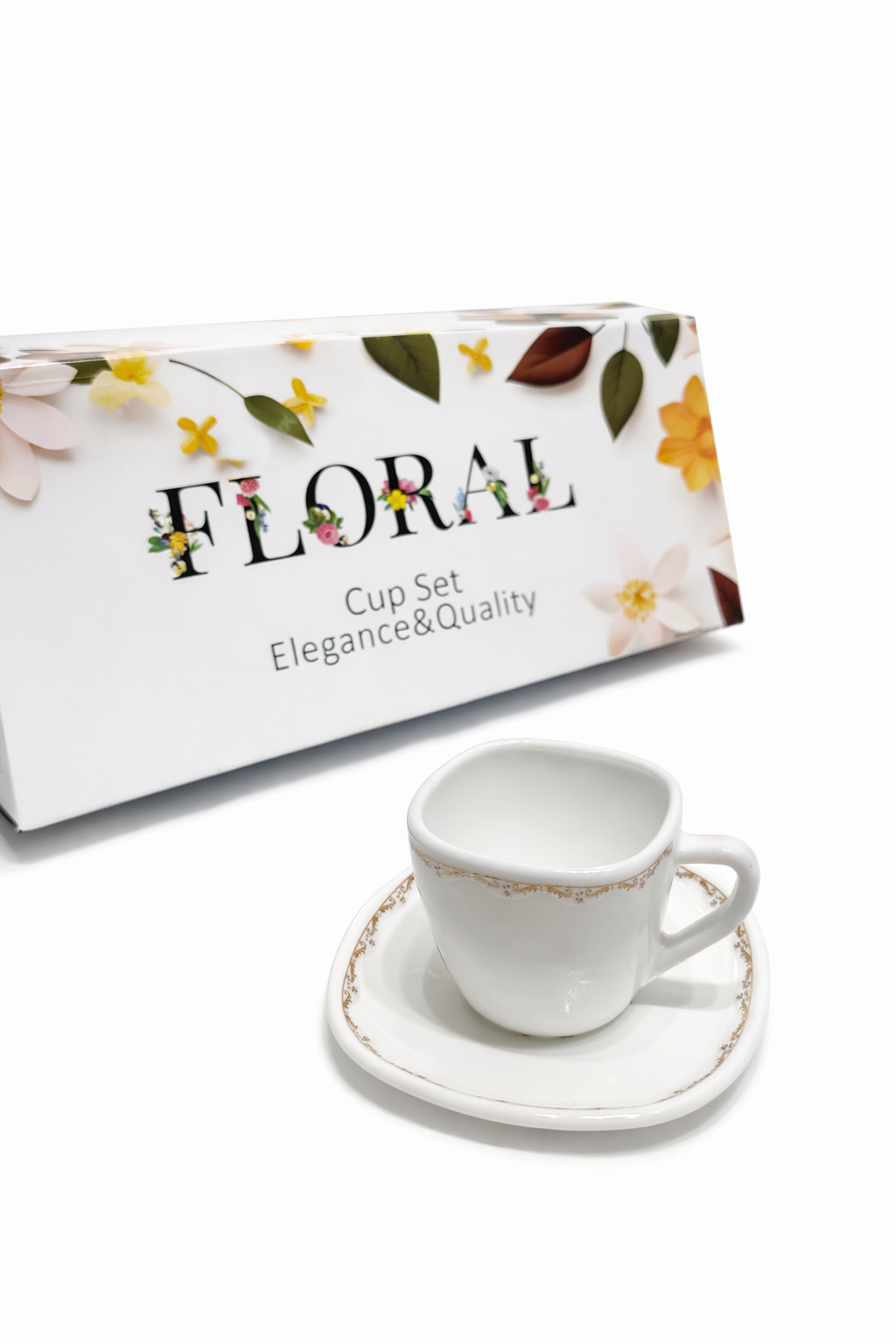 Tassen-Set „Floral Elegance“ – 12-teilig
