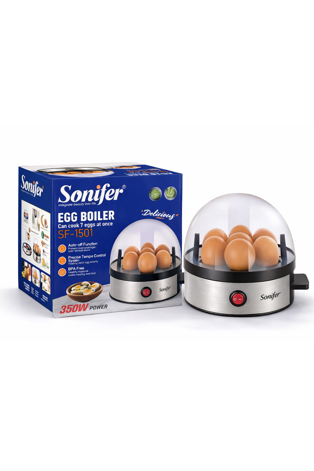 Sonifer Eierkocher – 7 Eier, 350 W