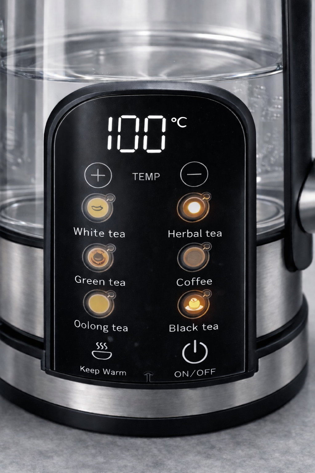 Sonifer Glas-Wasserkocher 1,7 L mit Digitaldisplay & Temperaturanzeige
