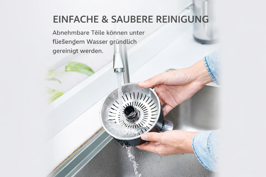 Elektrische Zitruspresse aus Edelstahl – Leistungsstark, Tropffrei & Leicht zu Reinigen
