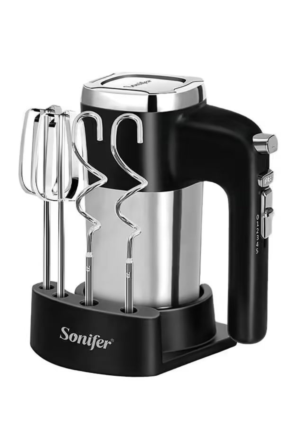Handmixer 500W – Kraftvoller Küchenmixer mit Rührbesen & Knethaken